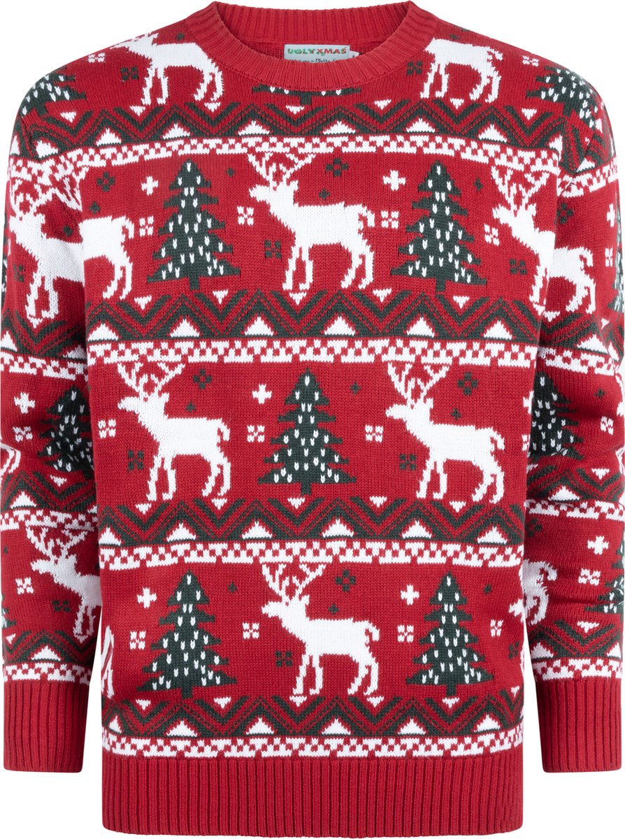UglyXmas Cosy Noël Rood Kersttrui Unisex - Maat XL