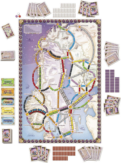 Days of Wonder Ticket to Ride Noordse Landen Bordspel