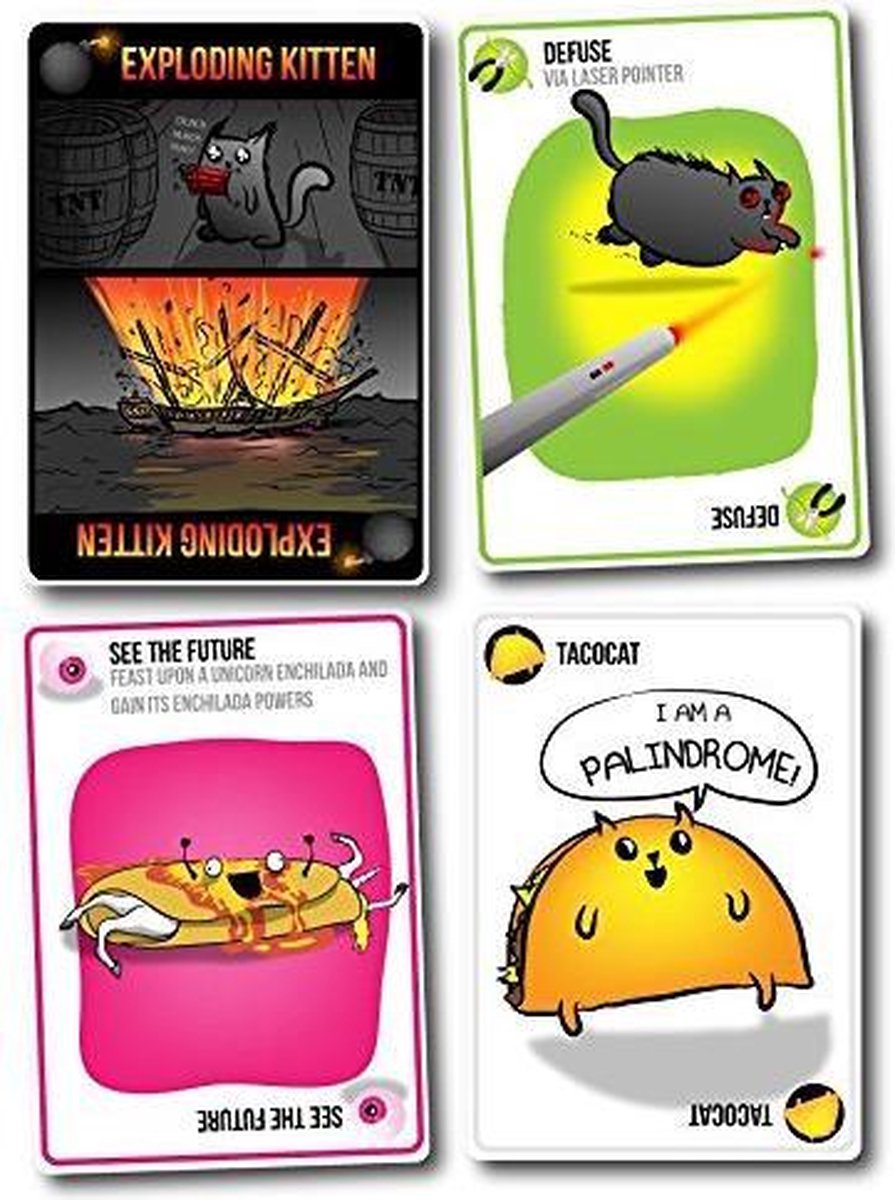 Exploding Kittens Originele Editie Kaartspel in het Engels