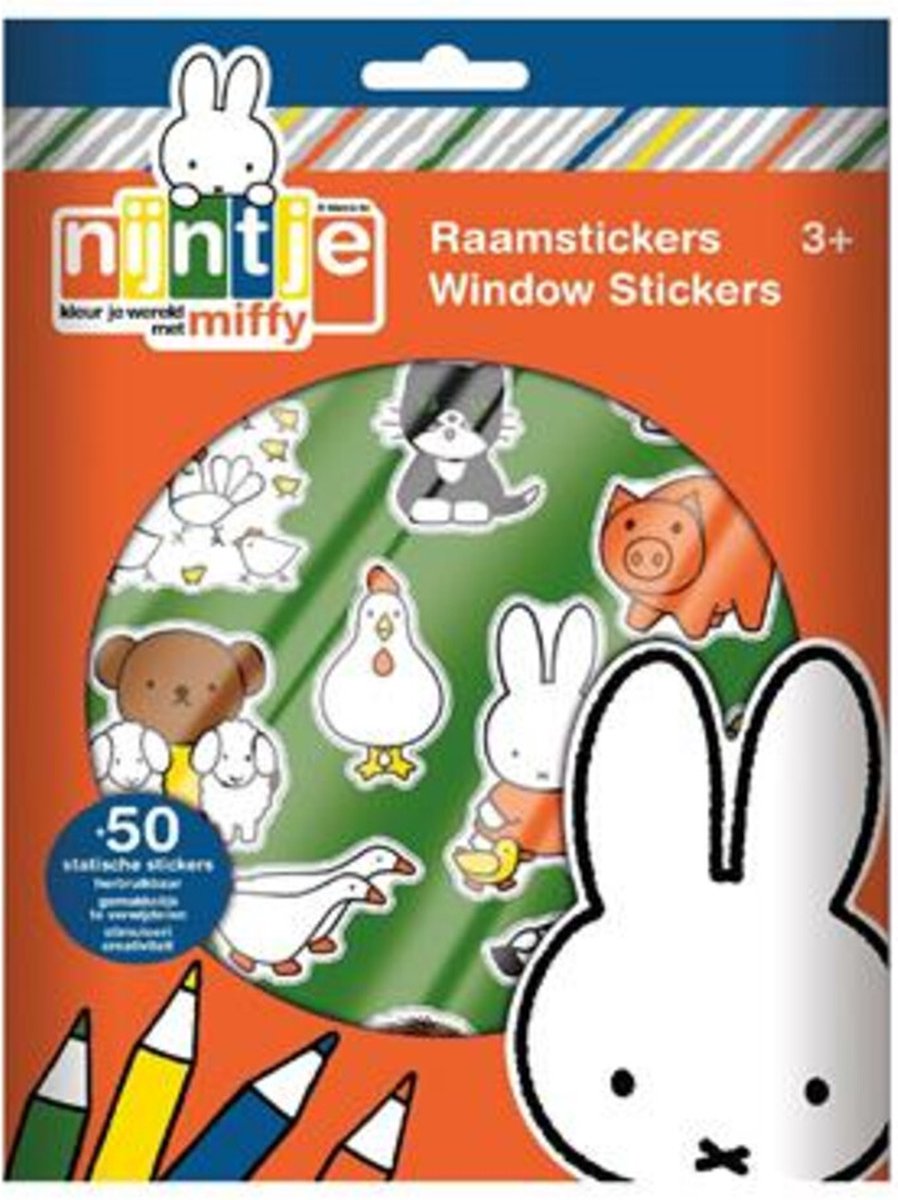 Bambolino Miffy Raamstickers voor Kinderen