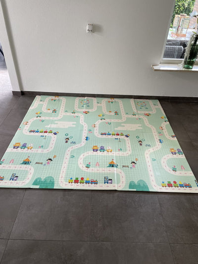Sans marque XL Speelkleed Dubbelzijdig Plooibaar 180x200cm