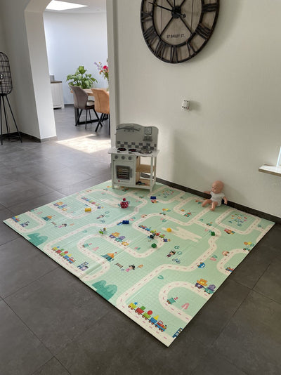 Sans marque XL Speelkleed Dubbelzijdig Plooibaar 180x200cm