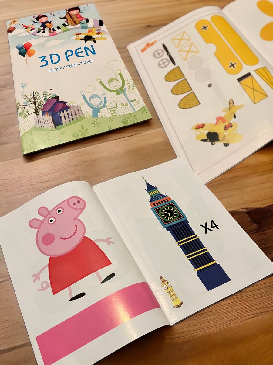 Vleugel 3D Pen Tekenboek voor Kinderen - Inspirerende Modellen