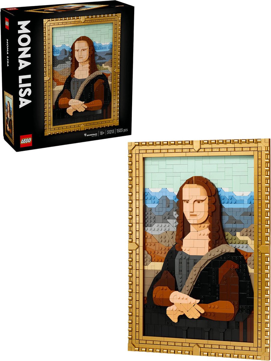 LEGO Art Mona Lisa - Iconisch Kunstwerk Bouwset - 31213