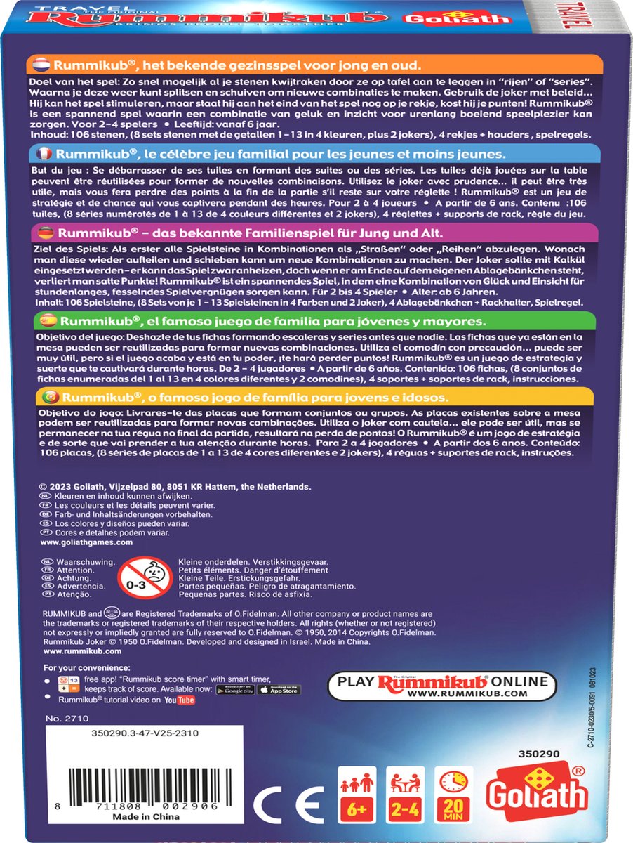 Goliath Rummikub The Original Reiseditie