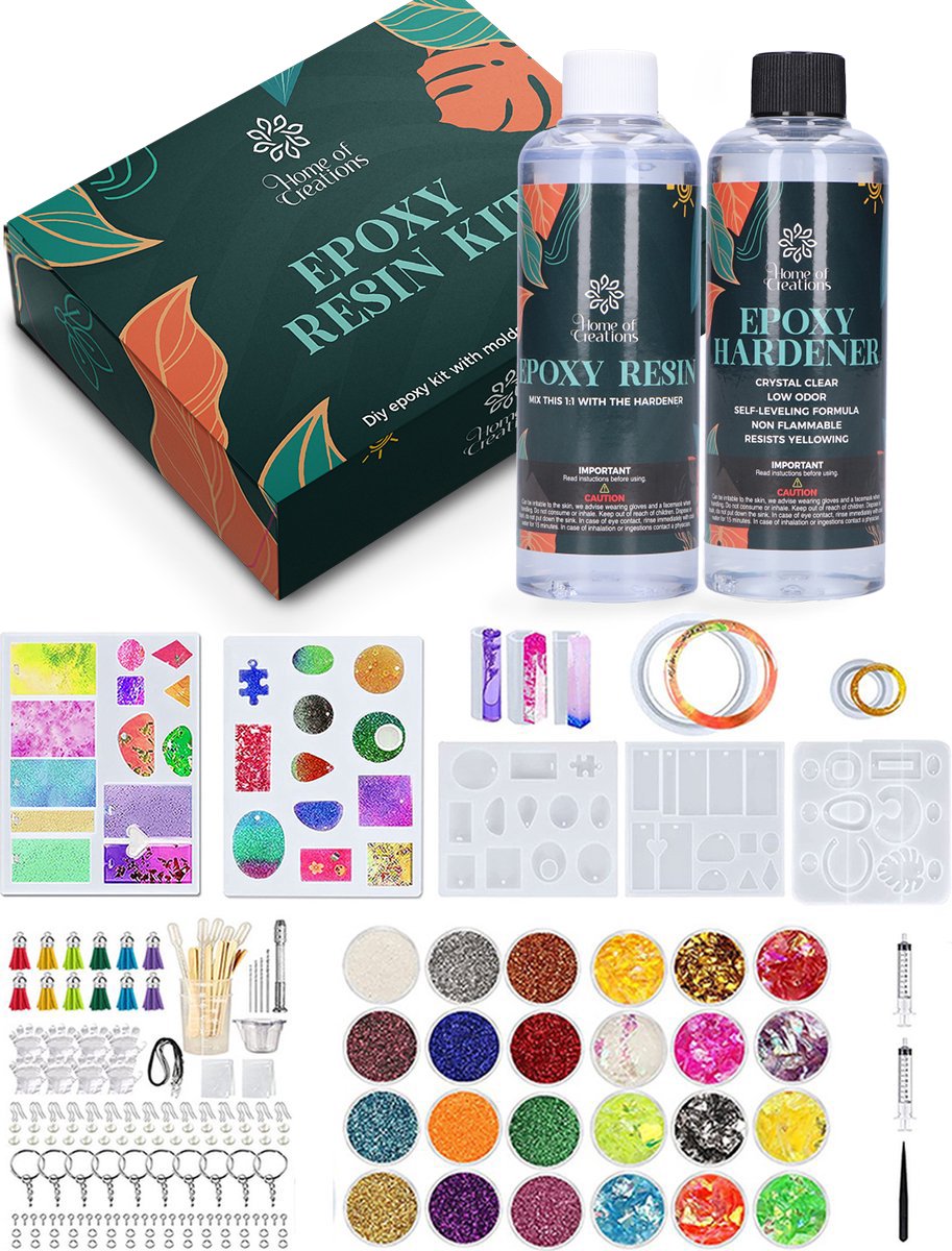 Home of Creations Epoxy Starterkit met Gietmallen