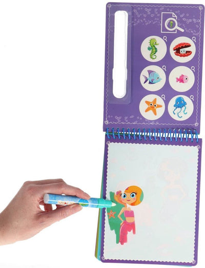 Totum Aqua Magic Kleurboek Zeeleven - Herbruikbaar 16x21 cm