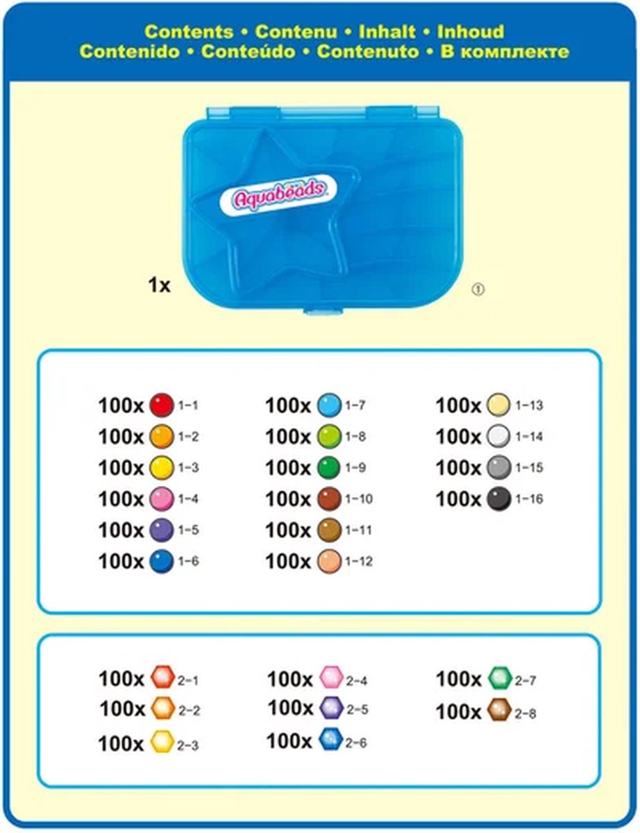 Aquabeads EPOCH La Méga Oplaadset 2400 Kralen