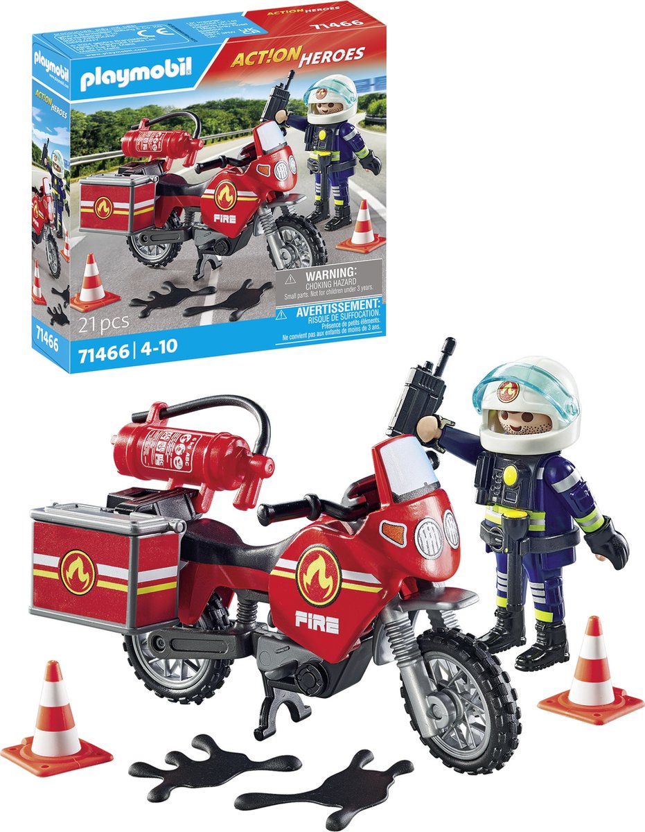 PLAYMOBIL Actiehelden Brandweer bij Ongeval - 71466