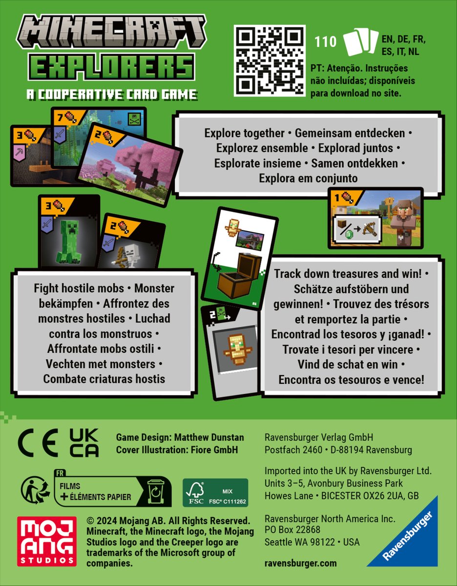 Ravensburger Minecraft Explorers - Coöperatief Kaartspel voor Kids