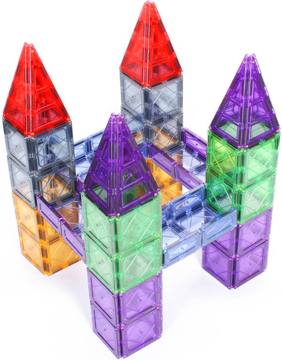 Sans marque Magnetisch Bouwspeelgoed - 110-delige Set