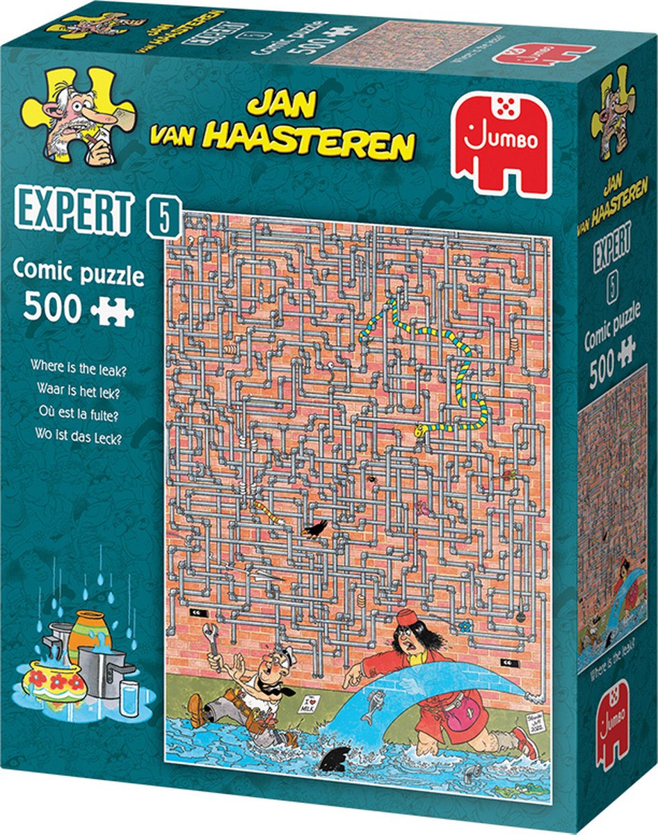 Jan van Haasteren Puzzel - Waar is het Lek? - 500 Stukjes