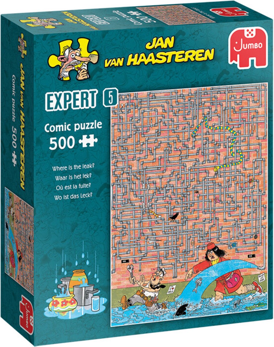 Jan van Haasteren Puzzel - Waar is het Lek? - 500 Stukjes