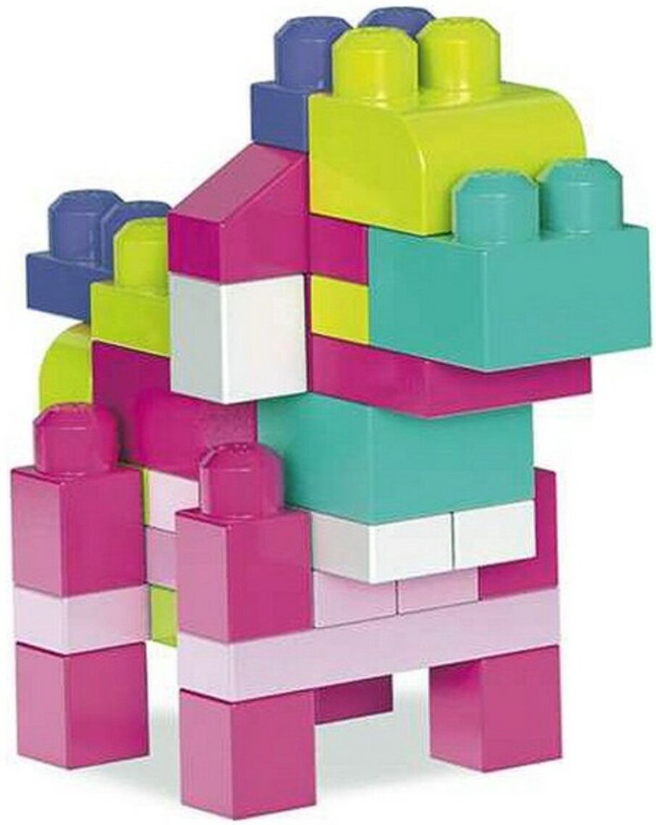Mega Bloks Roze Bouwstenen Set - 60 Stuks
