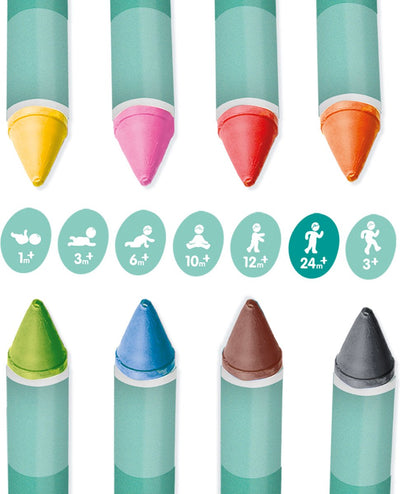 SES Creative Badkleurpotloden Tiny Talents - 8 Kleuren