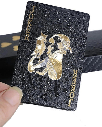 Boncy Luxe Speelkaarten Zwart - 100% Plastic & Waterdicht