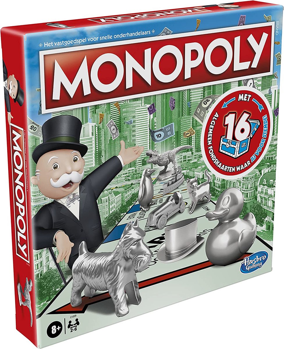Monopoly Klassiek Bordspel voor de Hele Familie - C1009104