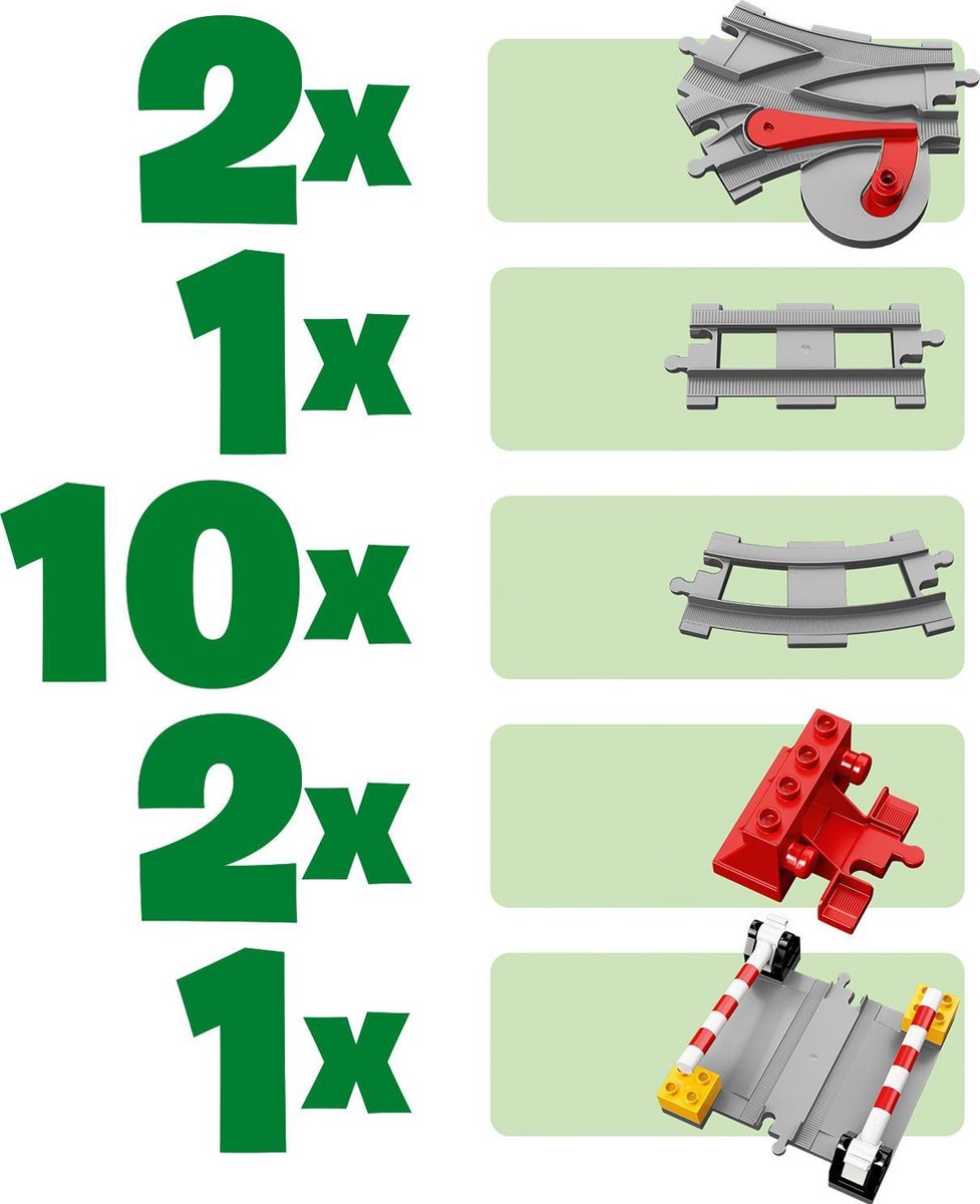 LEGO DUPLO Mijn Stad Treinrails - 10882
