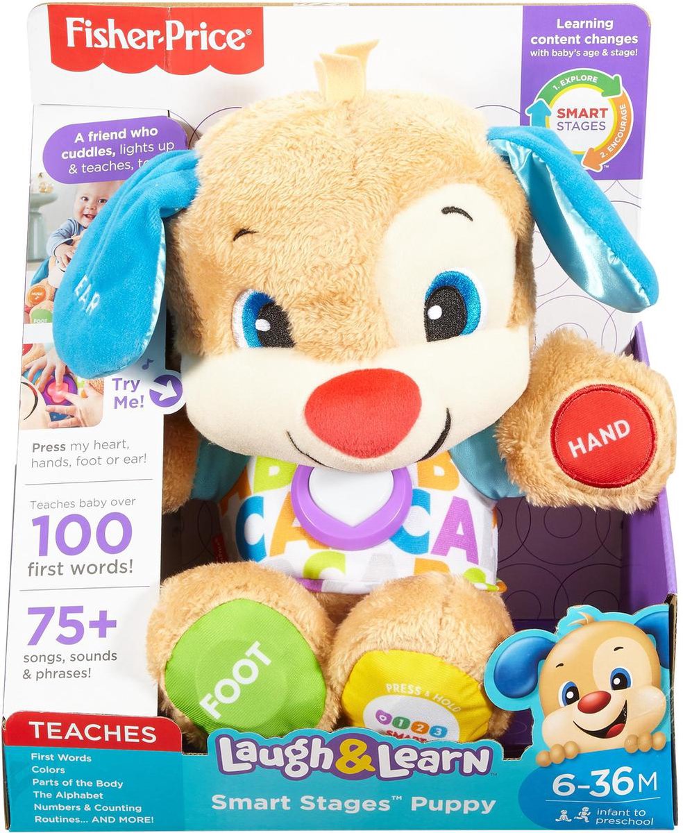 Fisher-Price Leerplezier Eerste Woorden Puppy - Interactief