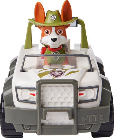 PAW Patrol Tracker Voertuig met Verzamelbare Figurine - 15 cm