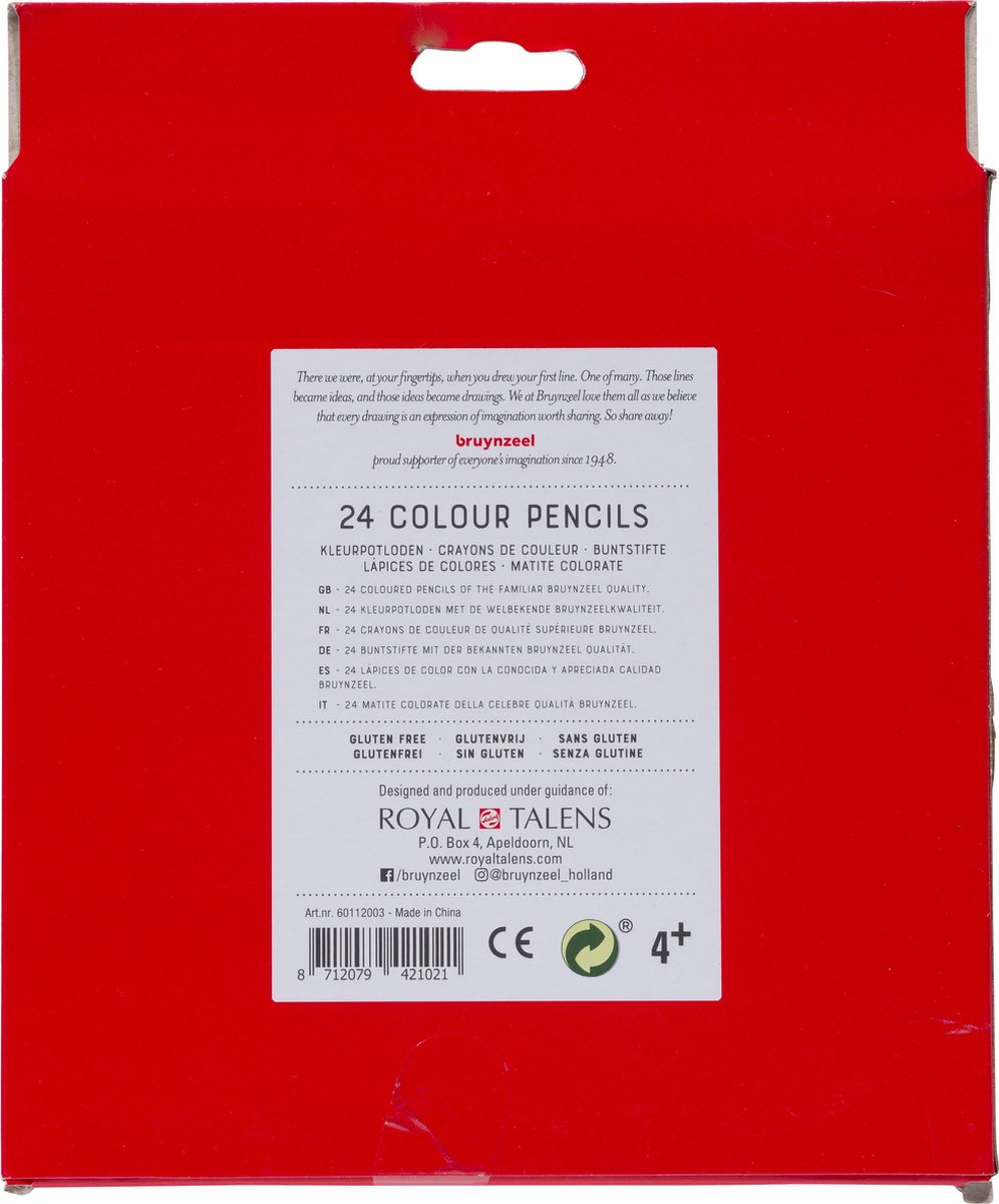 BRUYNZEEL Kids 24 Kleurpotloden voor Creatieve Kinderen