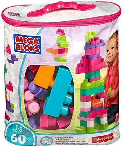 Mega Bloks Roze Bouwstenen Set - 60 Stuks