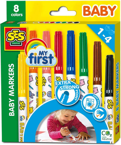 SES My First Baby Viltstiften - 8 Kleuren